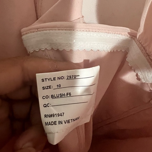 Dessy 2970 blush size 10 - Picture 8 of 13
